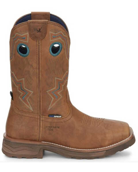 Tony Lama Women's Lumen Waterproof Western Work Boots - Composite Toe, Brown, hi-res
