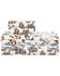 Image #3 - HiEnd Accents 200TC Cotton Ranch Life 4 Piece Sheet Set - Queen Size, Multi, hi-res