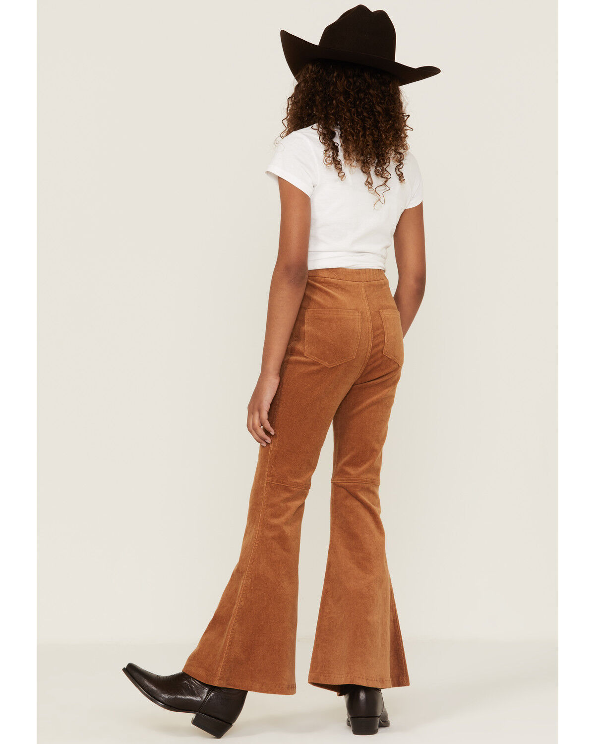 Image #4 - Chrysanthemum Little Girls' Corduroy Pull On Flare Pants, Mustard, hi-res