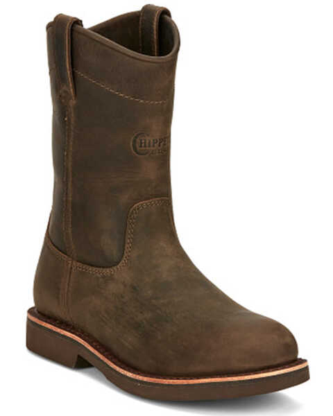 Image #1 - Chippewa Men's Classic 2.0 10" Western Boots - Round Toe, Pecan, hi-res