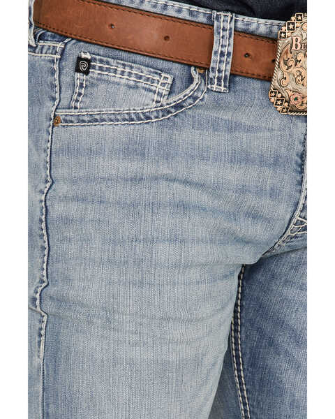 Image #4 - Rock & Roll Denim Men's Revolver Vintage Light Wash Stretch Slim Straight Jeans , , hi-res