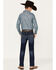 Wrangler 20X Boys' Dark Wash Dawn Stretch Slim Straight Jeans, Blue, hi-res