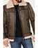 Image #3 - Mauritius Leather Men's Flight Jacket, Brown, hi-res