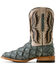 Image #2 - Ariat Men's Ashwood Exotic Pirarucu Western Boots - Broad Square Toe, Blue, hi-res