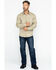 Image #6 - Hawx Men's Khaki Twill Snap Long Sleeve Western Work Shirt - Big, Beige/khaki, hi-res