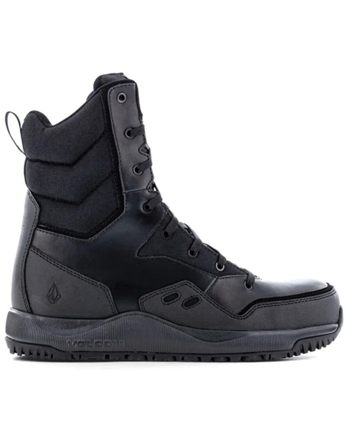 Image #2 - Volcom Men's 8" Side-Zip Tactical Boots - Composite Toe, Black, hi-res
