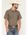 Image #1 - Gibson Trading Co Men's Evolve Floral Striped Short Sleeve Snap Western Shirt - Big, Navy, hi-res