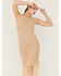 Sadie & Sage Women's Crochet Fringe Midi Dress, Taupe, hi-res