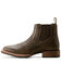 Image #2 - Ariat Men's Hybrid Low Boy Chelsea Boots - Broad Square Toe, Brown, hi-res