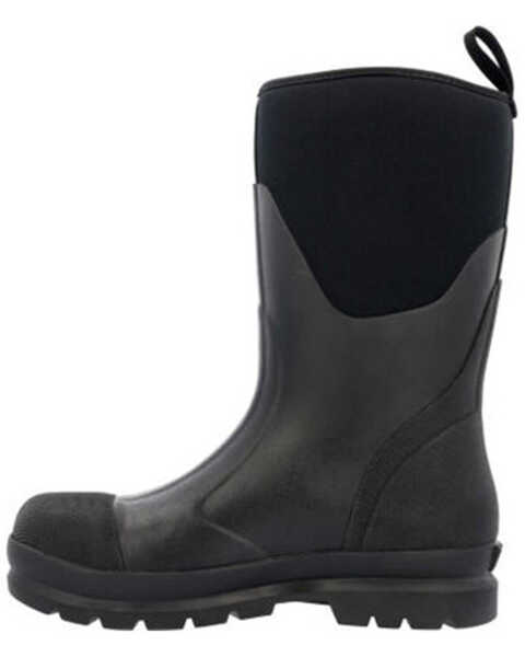 Image #3 - Muck Boots Women's Chore Classic Mid Waterproof Rubber Boots - Steel Toe , Black, hi-res