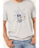 Moonshine Spirit Men's Simple Skully Graphic T-Shirt , Light Grey, hi-res