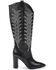 Image #2 - Daniel X Diamond Women's The Tall T Leather Western Boots - Pointed Toe, Black, hi-res