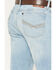 Image #4 - Wrangler Retro Men's 42MWx 20X Light Wash Bootcut Stretch Denim Jeans, Light Wash, hi-res