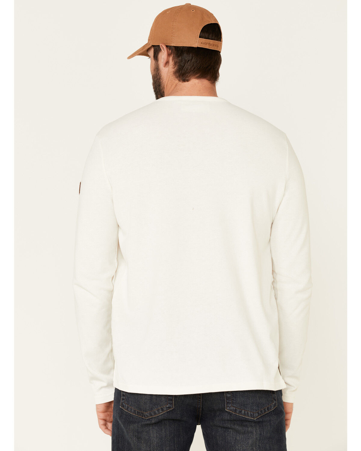 Image #4 - Wanakome Men's Orion Logo Patch Long Sleeve T-Shirt, Oatmeal, hi-res
