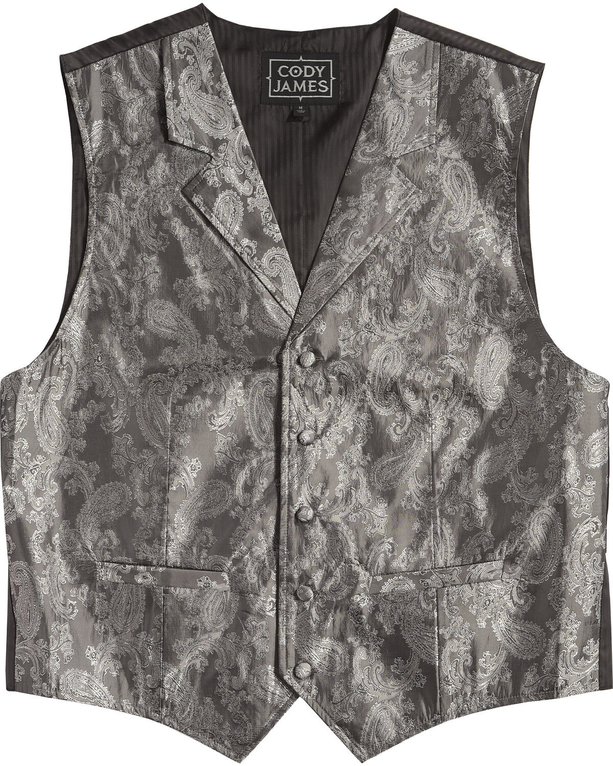 Image #4 - Cody James Men's Paisley Print Western Vest, , hi-res