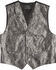 Cody James Men's Paisley Print Western Vest , Silver, hi-res