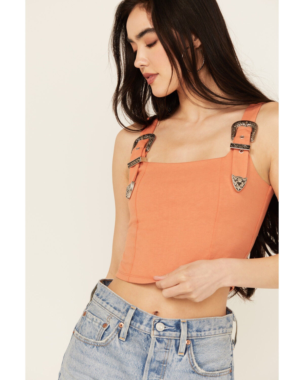 Image #2 - Rock & Roll Denim Women's Buckle Tank Top, , hi-res