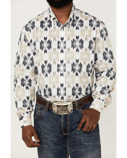 Image #3 - Rock & Roll Denim Men's Southwestern Print Long Sleeve Button-Down Western Shirt , , hi-res