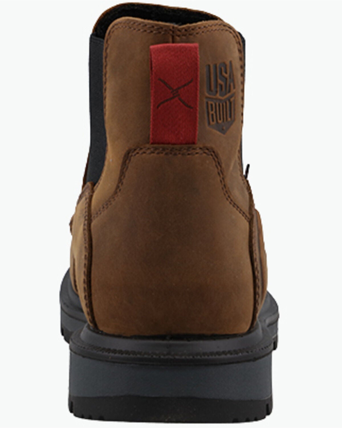 Image #4 - Twisted X Men's 6" Chelsea Work Boots - Nano Toe, Brown, hi-res