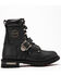 Image #2 - Milwaukee Leather Men's Buckled Lace-Up Boots - Round Toe , Black, hi-res