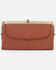 Hobo Women's Lauren Cashew Leather Clutch Wallet, Rust Copper, hi-res