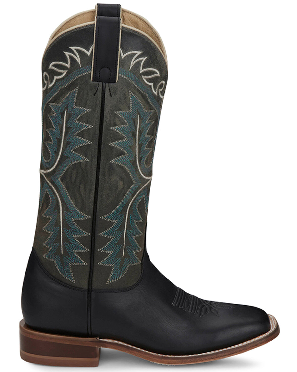 Image #2 - Justin Women's Stella Western Boots - Broad Square Toe, Black, hi-res