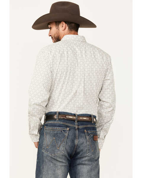 Image #4 - RANK 45® Men's Alton Southwestern Print Long Sleeve Button-Down Shirt, Ivory, hi-res