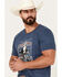 Cody James Men's Take Aim Short Sleeve Graphic T-Shirt, Navy, hi-res