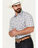 Image #2 - Rough Stock by Panhandle Men's Plaid Print Short Sleeve Pearl Snap Western Shirt, Multi, hi-res