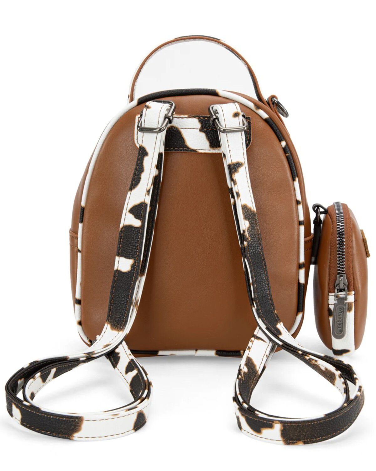 Image #2 - Wrangler Cow Print Mini Backpack, Brown, hi-res