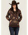 Image #1 - Ariat Women's Rachin' Graphic Print Hoodie, Brown, hi-res