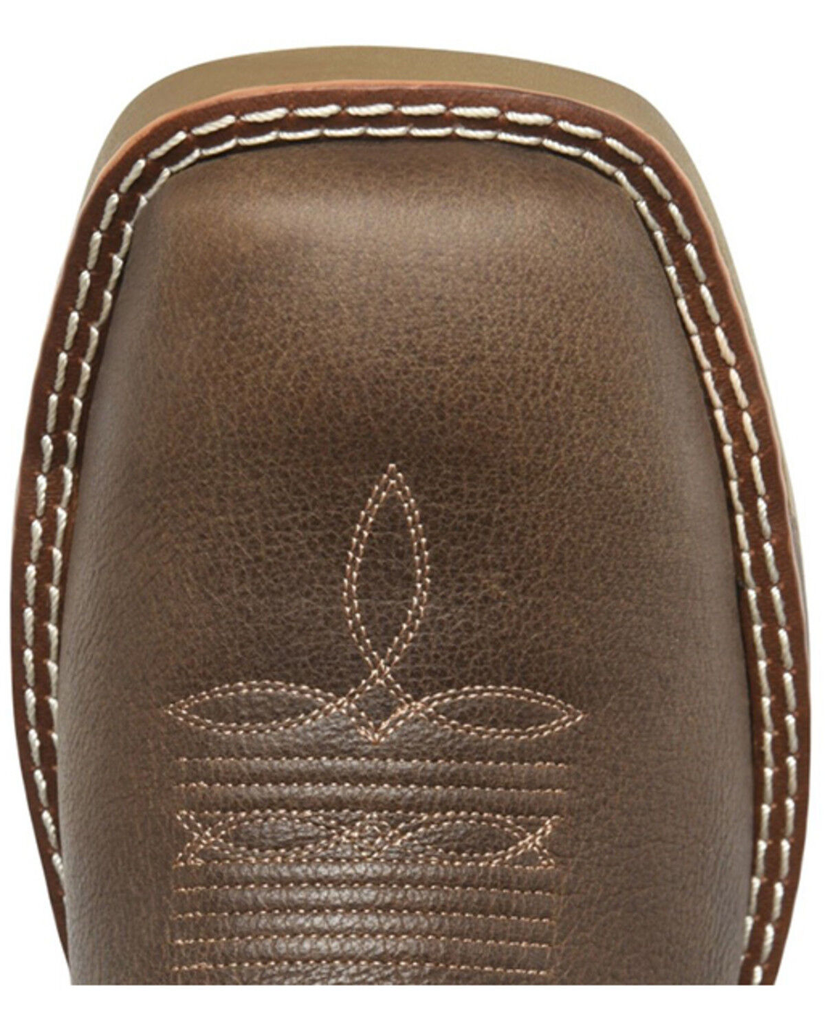 Image #6 - Double H Women's Ari Western Work Boots - Composite Toe, Brown, hi-res