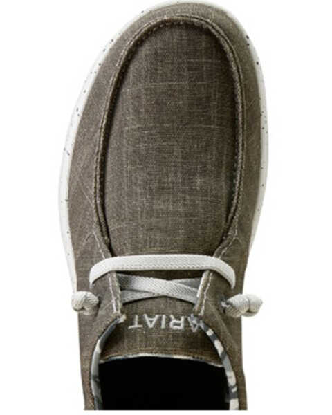 Image #4 - Ariat Men's Hilo Stretch Lace Casual Shoes - Moc Toe , Grey, hi-res
