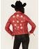 Image #4 - Mauritius Leather Women's Christy Scatter Star Leather Jacket, Red, hi-res