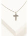 Image #1 - Cody James Men's Textured Cross Necklace, Silver, hi-res