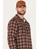 Image #2 - Hawx Men's FR Plaid Print Woven Button-Down Work Shirt, Red, hi-res