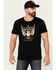 Image #1 - Moonshine Spirit Men's Guitar Wings Graphic Short Sleeve T-Shirt, Black, hi-res