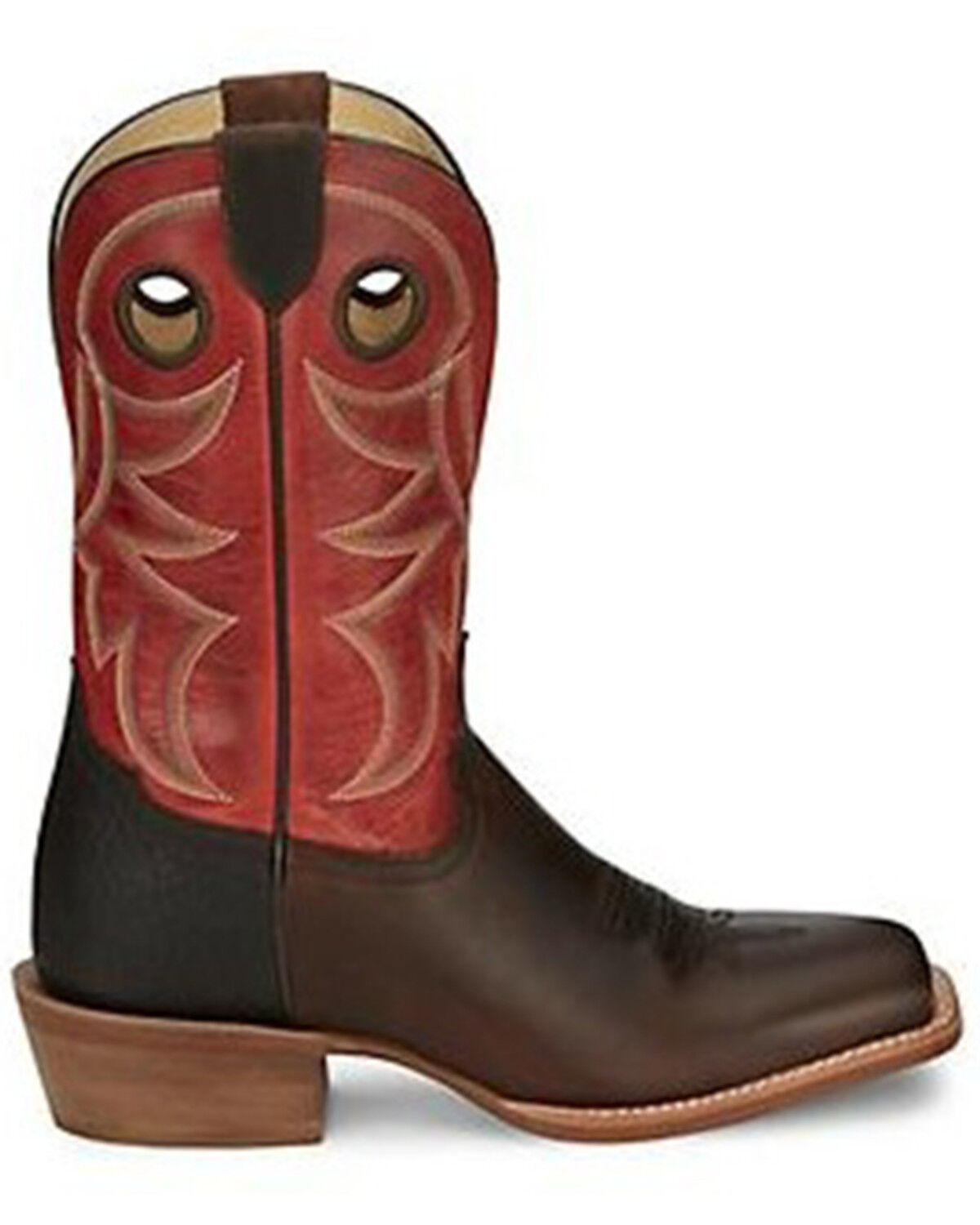 Image #2 - Tony Lama Men's Ronan Western Boots - Broad Square Toe, Chocolate, hi-res
