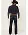 Image #3 - Cody James Men's Night Ranger Wash Wyatt Slim Bootcut Stretch Denim Jeans, Dark Wash, hi-res