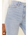 Image #4 - Cello Women's Light Wash High Rise Flare Frayed Hem Jeans, , hi-res