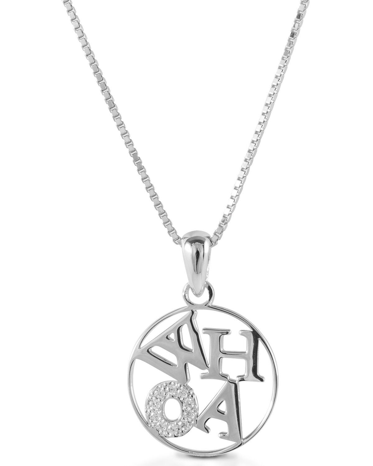 Kelly Herd Women's Whoa Pendant Necklace, Silver, hi-res