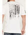 Image #4 - Grunt Style Men's 1776 Flag Short Sleeve Graphic T-Shirt - Big, White, hi-res