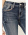 Image #4 - Grace in LA Women's Medium Wash Mid Rise Paisley Pocket Bootcut Jeans , Medium Wash, hi-res
