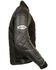Image #2 - Milwaukee Leather Men's Combo Leather Textile Mesh Racer Jacket - 4X, Dark Grey, hi-res