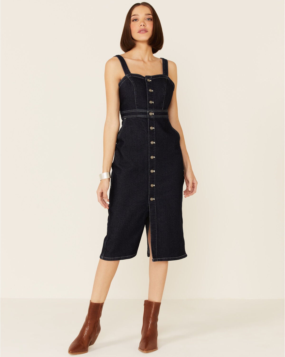 Vintage Modern Dungaree Dress | Sheplers