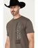 Image #3 - Jack Daniels Men's Old No.7 Short Sleeve Graphic T-Shirt, Charcoal, hi-res