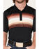 Image #3 - RANK 45® Men's Primetime Chest Stripe Button Down Polo Shirt , Black, hi-res