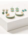 Image #1 - Shyanne Women's Summer Solstice Squash Blossom Earring Set - 5 Piece, Gold, hi-res