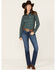 Image #1 - Wrangler Women's Q-Baby Dark Wash Mid Rise Bootcut Ultimate Riding Jeans , Dark Wash, hi-res