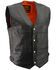 Image #2 - Milwaukee Leather Men's Deep Pocket Vest - Big 4X , Black, hi-res
